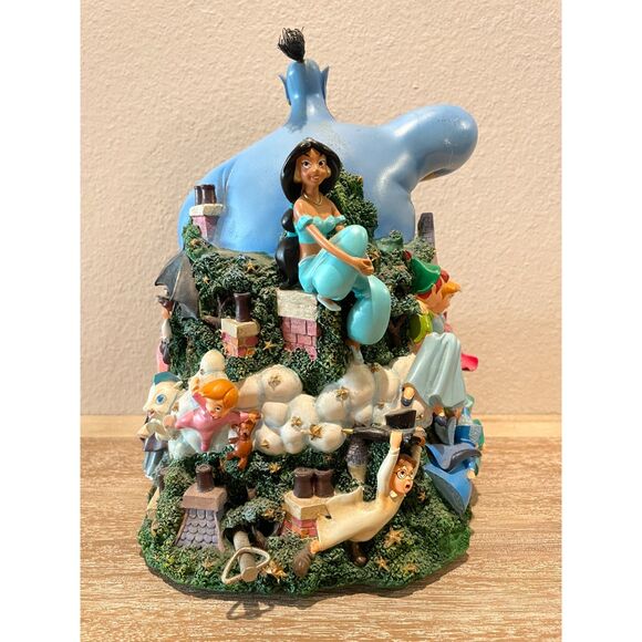 Disney Aladdin Share A Dream Come True Parade Float Snow Globe "Whole New World" - Picture 4 of 5
